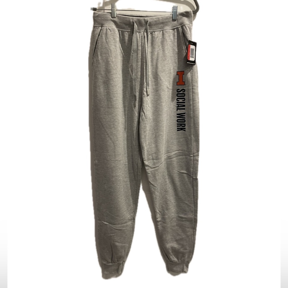 NWT UIUC Social Work Grey Sweatpants Men’s Large